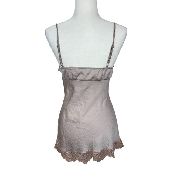 Babakul Babydoll Lace Satin Camisole Top Vintage 90s Y2K Coquette Fairy Sz Small - Picture 6 of 12